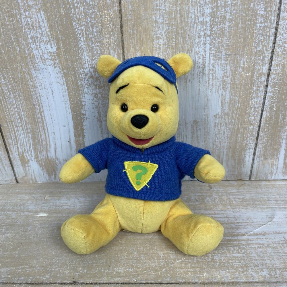 Disney Parks Winnie the Pooh Super Sleuth Superhero 8" Stuffed Plush